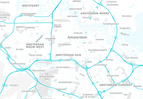 Omgeving Amsterdam IJburg/Indische buurt en Badhoevedorp